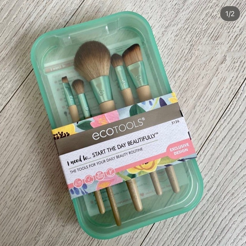 EcoTools Start The Day Beautifully Brush Set New - Picture 4 of 6